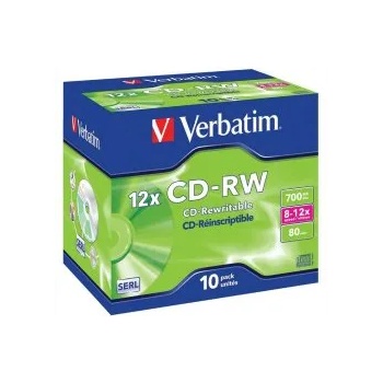 Verbatim CD-RW 700MB 8-12x JC ScrRe 10бр