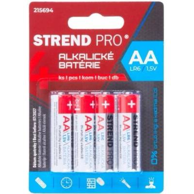 Batéria Strend Pro, LR6, 4 ks, AA tužka, blister