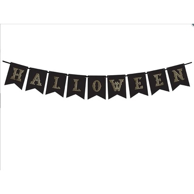 Banner Halloween ČERNÝ 20x175 cm – Zboží Dáma