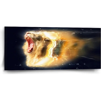 Sablio Obraz Lev art - 110x50 cm