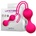 LATETOBED Fitty 2 Dumbell Kegel Balls Fuchsia 52g