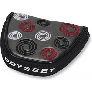 Odyssey Head Cover Swirl Mallet tmavo strieborná