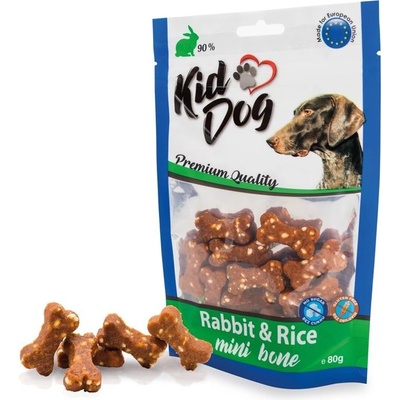 Kid Dog Mini kostky králičího masa s rýží 80 g