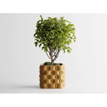 Кашпа Chesterra Голяма, 136x136xH118мм- Златна