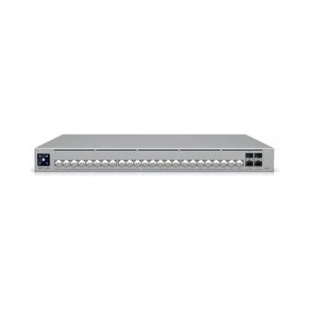 UBIQUITI Professional-grade, Layer 3 Etherlighting switch with (2) 10 GbE PoE, (22) 2.5 GbE PoE, and (4) 10G SFP ports