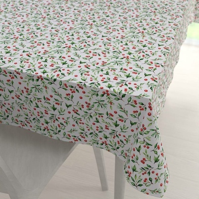 Biante Teflonový obdélníkový ubrus TF-111 Jeřabiny na bílém 60x100 cm