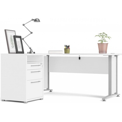 Nábytek Falco Psací stůl Office 80400/44 bílá/silver grey – Zboží Dáma