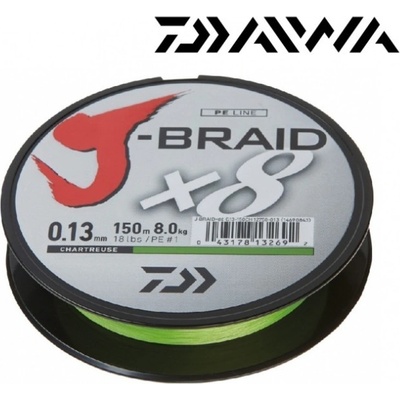 Daiwa šňůra J-BRAID Chartreuse 150m 0,10mm 6kg – Zbozi.Blesk.cz