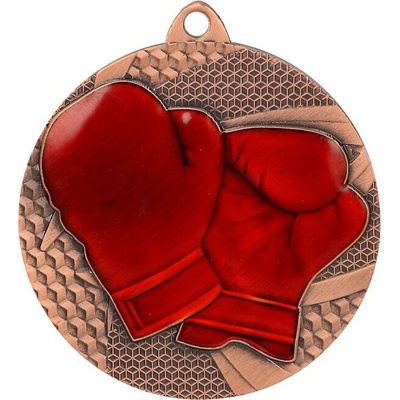 MMC6450/B Medaila rukavice pr.50 mm hr.2 mm bronz 5x0 2 cm
