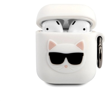 KARL LAGERFELD Калъф за APPLE Airpods, KARL LAGERFELD Silicone Iconic Case (KLACA2SILCHWH)