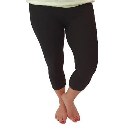 Dámské s bambusovým vláknem 3/4 legíny černé