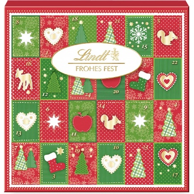 Lindt adventný kalendár Frohes fest 115g