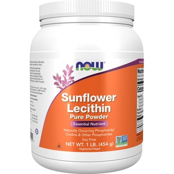 NOW Sunflower Lecithin slunečnicový lecitin prášok 454 g