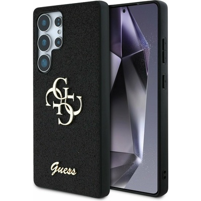 GUESS PU Fixed Glitter 4G Metal Logo Back Cover за Samsung Galaxy S25 Ultra Black Guess | Lilav | ЖЕНИ | UNI