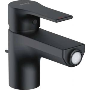 Kludi Zenta SL - Смесител за биде, със сифон, матово черно 485303965 (485303965)