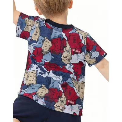 Chicco Boys Tee Red Printed