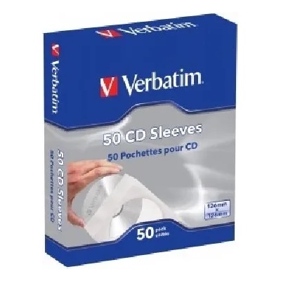 Verbatim Хартиен плик за cd/dvd с прозорче, със самозалепваща се лента, бял (50 бр. ) 49992 (49992)