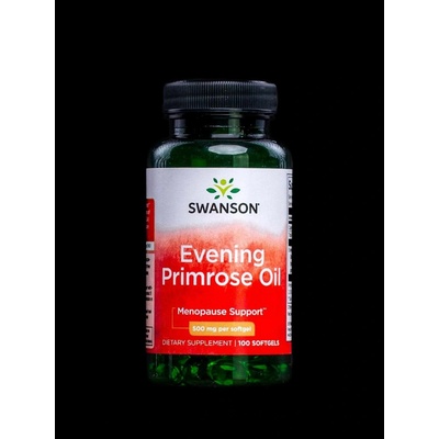 Swanson Evening Primrose Oil Pupalkový Olej 500 mg 100 kapslí