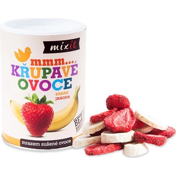 Mixit Banán Jahoda Křupavé ovoce 80 g