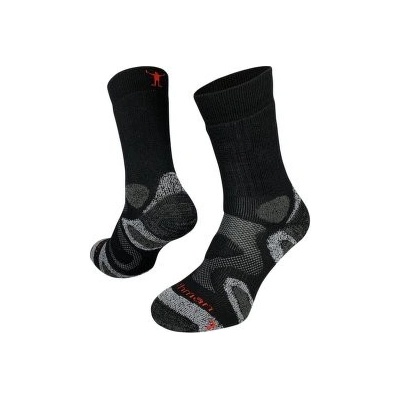 Northman ponožky Trekking Mid Merino Crew TMMC Černá