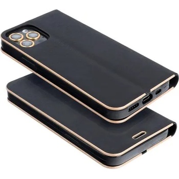 Samsung Страничен калъф тип тефтер Luna Book Gold за Samsung A50 / A30s, Черен