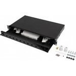 Lanberg Light mode switch lanberg 12xsc simplex /12xlc duplex rack 19 1u black + accessories