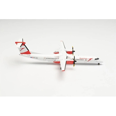 Herpa DHC-8-402Q Austrian Airlines 2000s Colors Named Gmunden 1:200