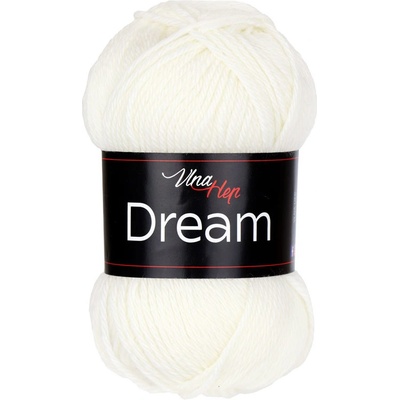 Vlna-hep Dream - australská merino vlna Dream: 6002 Bílá (přírodní krémová)