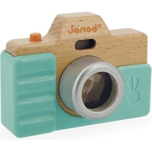 Janod Детски дървен фотоапарат със звуци и светлина (J05381)