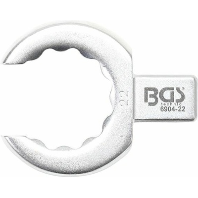 BGS Technic Otevřený očkový klíč 22 mm, nástrčný s upínáním 9 x 12 mm BGS 6904-22