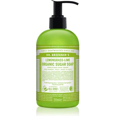 Dr. Bronner's Lemongrass & Lime течен сапун за тяло и коса 355ml