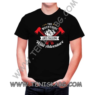 Fruit of the Loom Тениска с щампа - The mountains