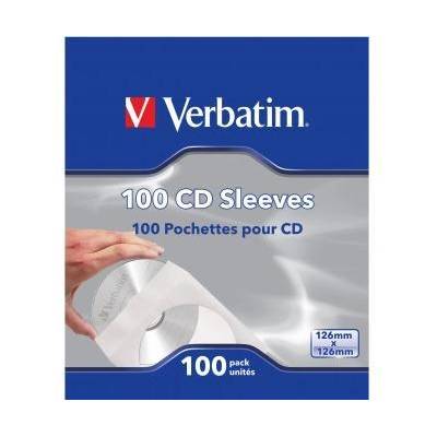 Verbatim 49976 кутии за дискове от хартия CD, с прозорец, 100 бр. , бял (49976)