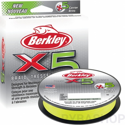 Berkley Šňůra X5 Flame Green 150m 0,10mm 9kg