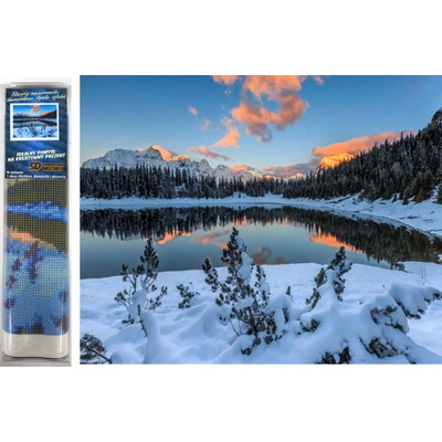 Norimpex - Puzzle Diamant painting: Winter calm 30x40cm - 1 - 39 piese