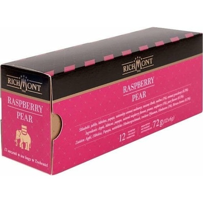 Richmont Malinovo hruškový čaj 12 x 6 g