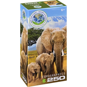 EUROGRAPHICS Пъзел Eurographics от 250 части - Слон (82515787)