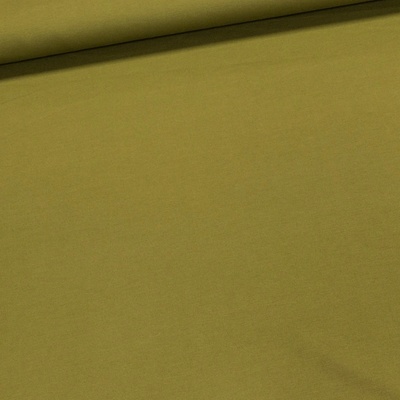 Směsový úplet PUNTO TWILL 22594, jednobarevný olivový, š.145cm (látka v metráži)