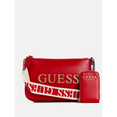 Guess dámská kabelka crossbody Caracara červená