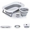 CHIPOLINO Skladacia vanička Bali s doplnkami Grey