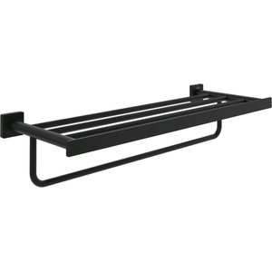 Villeroy & Boch Elements Striking - Поставка за кърпи с рафт, дължина 60 см, черен мат TVA152006000K5 (TVA152006000K5)