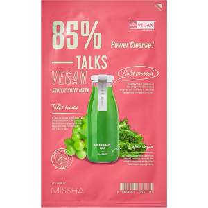 Missha Talks Vegan Squeeze Sheet Mask [Power Cleanse] Маска за лице дамски 27gr