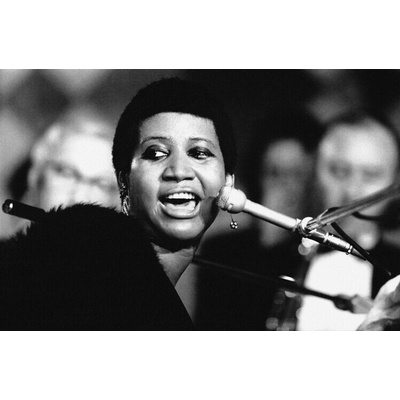 Plagát, Obraz - Aretha Franklin sur scène, 40 × 26.7 cm