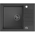 Quadron Pop Peter 116 черна композитна вградена мивка - черни точки 62x50 см (HCQP6250CZK) Мивка за вграждане