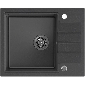 Quadron Pop Peter 116 черна композитна вградена мивка - черни точки 62x50 см (HCQP6250CZK) Мивка за вграждане