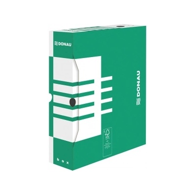 DONAU Архивен бокс Donau, 297x80x339mm, бял картон/зелен (06084-А-ЗЕЛЕН)