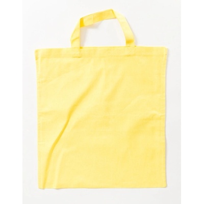 Printwear Bavlnená taška s krátkymi ušami XT002 Light Yellow