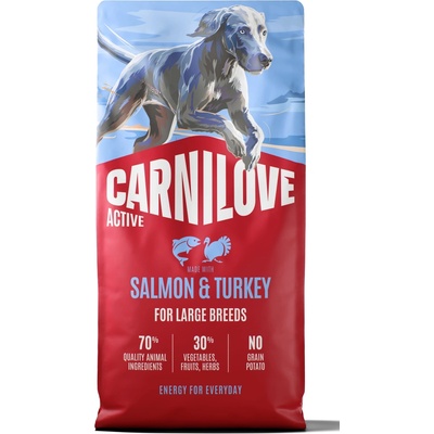 Carnilove Active Dog Made with Salmon & Turkey for Adult Large Breeds 12 kg