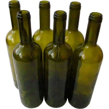 DURAMAT Стъклена бутилка 750 мл, зелена - комплект от 6 броя