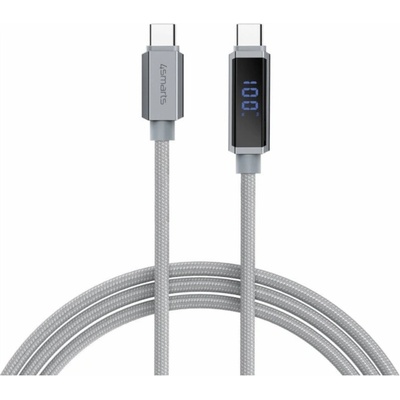 4smarts 541439 USB-C - USB-C 1,5m šedý